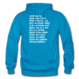 Black Excellence in Sports Adult Hoodie - turquoise