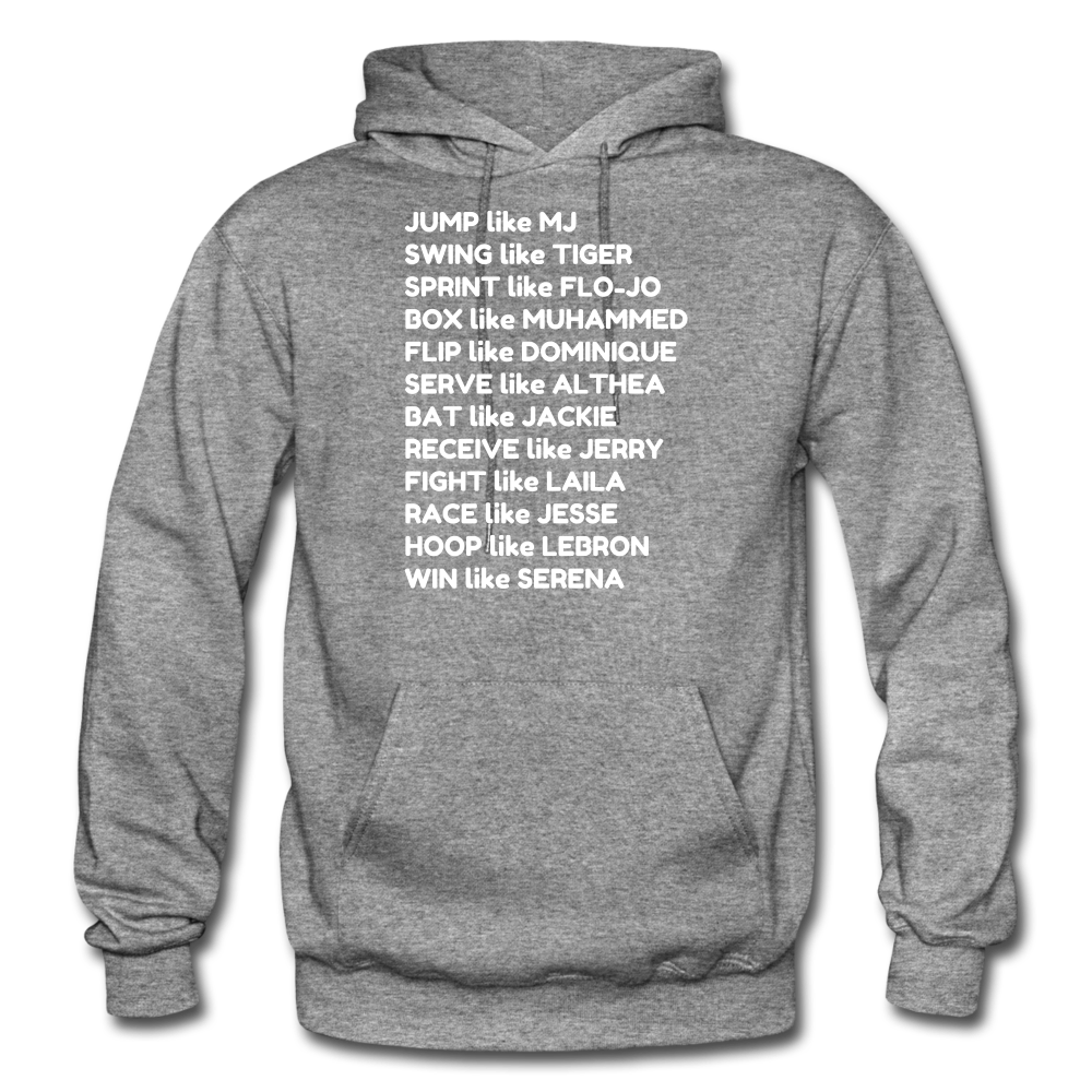 Black Excellence in Sports Adult Hoodie - graphite heather