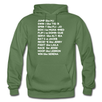 Black Excellence in Sports Adult Hoodie - military green