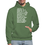 Black Excellence in Sports Adult Hoodie - military green