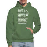 Black Excellence in Sports Adult Hoodie - military green