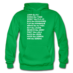 Black Excellence in Sports Adult Hoodie - kelly green