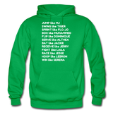 Black Excellence in Sports Adult Hoodie - kelly green