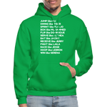 Black Excellence in Sports Adult Hoodie - kelly green