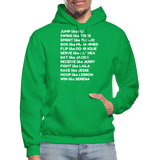 Black Excellence in Sports Adult Hoodie - kelly green