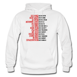Black Excellence In History Adult Hoodie - white