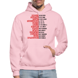 Black Excellence In History Adult Hoodie - light pink