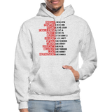 Black Excellence In History Adult Hoodie - light heather gray