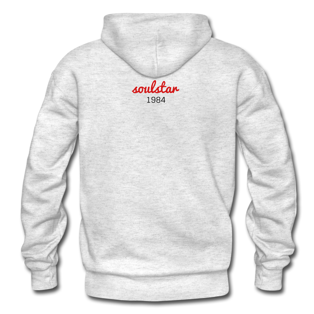 Black Excellence In History Adult Hoodie - light heather gray