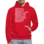 Black Excellence in The Arts & Business Adult Hoodie - red