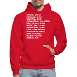 Black Excellence in The Arts & Business Adult Hoodie - red