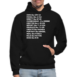 Black Excellence in The Arts & Business Adult Hoodie - black