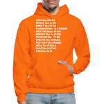 Black Excellence in The Arts & Business Adult Hoodie - orange