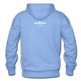 Black Excellence in The Arts & Business Adult Hoodie - carolina blue