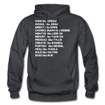 Black Excellence in The Arts & Business Adult Hoodie - charcoal grey