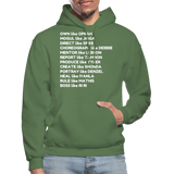 Black Excellence in The Arts & Business Adult Hoodie - military green