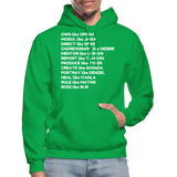 Black Excellence in The Arts & Business Adult Hoodie - kelly green