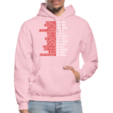 Black Excellence in History Adult Hoodie - light pink