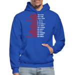 Black Excellence in History Adult Hoodie - royal blue