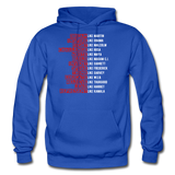 Black Excellence in History Adult Hoodie - royal blue