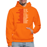 Black Excellence in History Adult Hoodie - orange