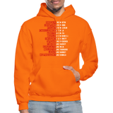 Black Excellence in History Adult Hoodie - orange