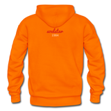 Black Excellence in History Adult Hoodie - orange