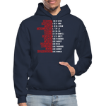 Black Excellence in History Adult Hoodie - navy