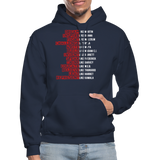 Black Excellence in History Adult Hoodie - navy