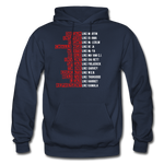 Black Excellence in History Adult Hoodie - navy