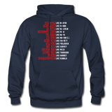 Black Excellence in History Adult Hoodie - navy