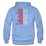 Black Excellence in History Adult Hoodie - carolina blue