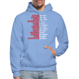 Black Excellence in History Adult Hoodie - carolina blue