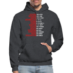 Black Excellence in History Adult Hoodie - charcoal grey