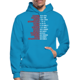 Black Excellence in History Adult Hoodie - turquoise