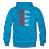 Black Excellence in History Adult Hoodie - turquoise