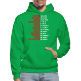 Black Excellence in History Adult Hoodie - kelly green