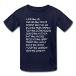 Black Excellence in Sports Kids' T-Shirt - navy