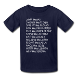 Black Excellence in Sports Kids' T-Shirt - navy