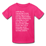 Black Excellence in Sports Kids' T-Shirt - fuchsia