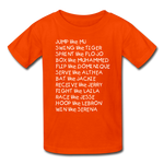 Black Excellence in Sports Kids' T-Shirt - orange