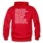 Black Excellence in Music Adult Hoodie - red