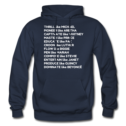 Black Excellence in Music Adult Hoodie - navy