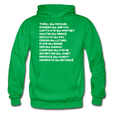 Black Excellence in Music Adult Hoodie - kelly green