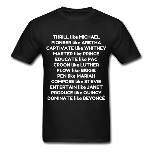 Black Excellence in Music T-Shirt - black