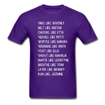 Black Excellence Divas Adult T-Shirt - purple