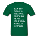 Black Excellence Divas Adult T-Shirt - bottlegreen