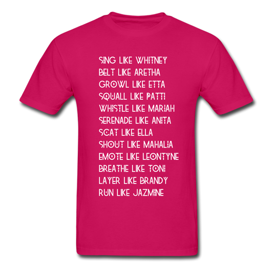 Black Excellence Divas Adult T-Shirt - fuchsia