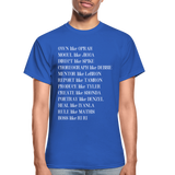 Black Excellence in The Arts & Business Adult T-Shirt - royal blue