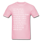 Black Excellence in The Arts & Business Adult T-Shirt - light pink